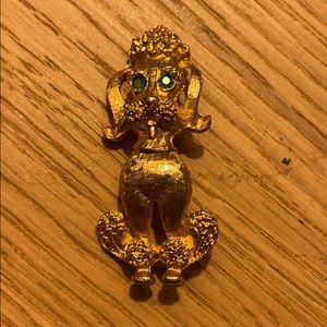Costume jewelry Poodle pin
